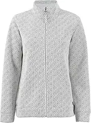 [s'questo] Sweat Jacket, Stand-Up Collar, Jacquard Pattern, Warm, Comfortable, Pink Soquesto Collection Love Letters, Off-White, 42