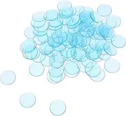 Yardwe 100Pcs Translucent Bingo Counting Chips Poker Game Tokens for Board Games Math Learning Sorting and Grouping for Adults