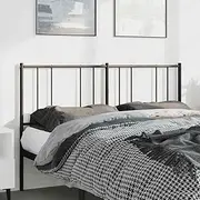 Metal Headboard Black Queen Size Bed Frame 152 cm, Steel Headboards, King Bed Adjustable Head, Wall Mounted, Cama, De, Beds - 187 Characters