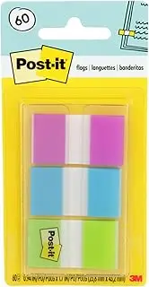 Post-it Flags Purple Blue Green 24.0mm x 43.2mm 680-PBG