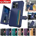 For iPhone 16e 16 15 14 13 12 11 Pro Max XR 8 Plus Case Wallet Card Holder Cover