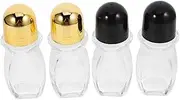 AUTSUPPL 4Pcs 50ml Essential Oil Roller Bottles with and Caps Aromatherapy Glass Dispenser for Perfume and Essential Oils