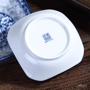 參寶陶瓷器|韓國進口深盤飯盤子青花陶瓷菜盤水果盤家用圓盤餐具 p0C3