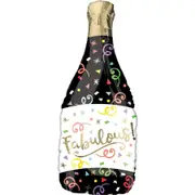 SuperShape Confetti Bubbly Happy Birthday Foil Balloon - 35cm x 91cm