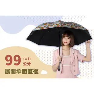 【雨傘家族】日式迷彩雲朵淑女直傘(23吋)｜台灣福懋特級遮光傘布｜遮光降溫涼感抗UV｜自動直傘晴雨兼用