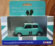 Corgi CC82108 Classic Mini The Royal 70th Wedding Anniversary Diecast Model NEW