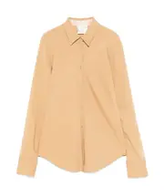 stretch cady crepe shirt 2 Nude