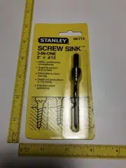 VTG Stanley Screw-Sink 2”x #12 Boatbuilders Countersink Drill Bit New NOS Rare