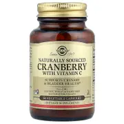 Solgar, Cranberry with Vitamin C, Naturally Sourced, 60 Vegetable Capsules