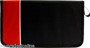 (12) 72 Disc Capacity Black & Red CD DVD Binders Storage Media NEW #CRY-E096RD