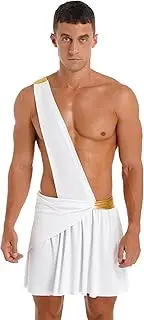 [Miaeowve] Men's Toga Gladiator Wrestling Kilt Suspender Skirt Pleated Miniskirt Clubwear