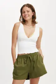 [Cotton On Women] Cotton On Women - Haven Short - Cactus green 6 CACTUS GREEN