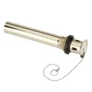 Sink Drain Pull Out Plug Solid Brass With Overflow | Renovator's Supply