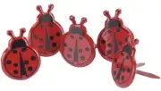 Lady Bugs, Decorative Scrapbook Brads - Eyelet Outlet #655