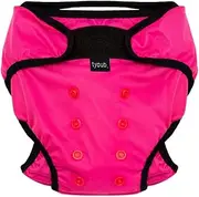 Tyoub Reusable Swim Nappy - Baby and Toddler - Adjustable One Size (5-12kg) (Pink)