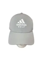 New Adidas Golf Performance Hat Gray OSFM HA9260 Hook and Loop Mountain Logo