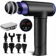 8 Heads POWERFUL Massage Gun LCD Percussion Massager Muscle Therapy Deep Tissue