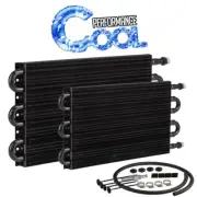PFETC512 Proflow Transmission Fluid Cooler, Tube, Fin, black powder coated 7.5 i