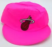 NBA Miami Heat Mitchell & Ness Adult Neon Pink Painters Cap Stretch Fit M&N NEW!