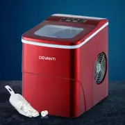Devanti Ice Maker Machine, 2L 12KG Stainless Steel Portable Countertop Icemak...
