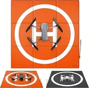 SYMIK LP690 Drone Landing Pad (3x3 fold) Double-Sided Waterproof 27 inch (69cm) Fast-Fold Helipad for DJI Mavic 3 Cine, Mavic Air 2, Air 2s, Mini 3 Pro, Mini 2, Mini SE, Mavic 2 Pro, Zoom, Phantom