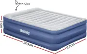 Bestway 2.03m x 1.52m x 61cm Tritech Air Mattress Queen Built-in AC Pump