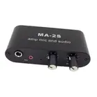 Condenser Microphone Amplifier Mic Preamplifier Portable Low Noise Headphone