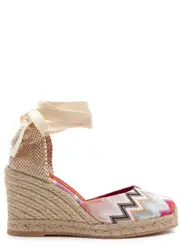 Missoni Eva 80 Zigzag Wedge Espadrilles - Pink - 36 (IT36 / UK3) 36 (IT36 / UK3)