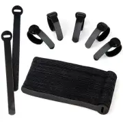 60x Cable Management Ties Cord Wraps Black 6 Inches Reusable Tidy Wire Ties f...