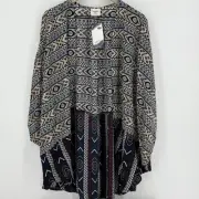 Hayden Los Angeles Mixed Print Kimono Size XL/1X NWT