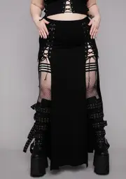 [Widow] Plus Glitch In The Matrix Maxi Skirt