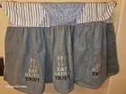 Dish Towels 3 Blue Eat Drink Enjoy Modern Formal Occasions Soft Absorbent