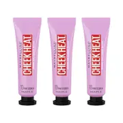 3 x Maybelline Cheek Heat Blush 8mL - 10 Pink Scorch