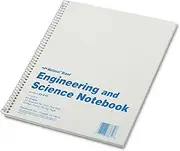 NATIONAL Engineering & Science Notebook, White, 11" x 8.5", 60 Sheets (33610)