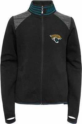 Outerstuff NFL Football Youth Girls Jacksonville Jaguars Aviator Full Zip Jacket