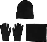 [LIFKOME] Set Knitted Scarf Knit Gloves Cap for Men Scarf for Men Ladies Hat Scarves for Women Mens Hats Man Suits for Men Caps for Women Has Keep Warm Scarf Men and Women Hedging Cap Yarn