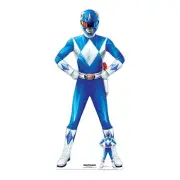 Power Rangers Blue Ranger Lifesize Cardboard Cutout with Free Mini Standee
