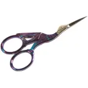 Stork Scissors 3.5" Stained Glass