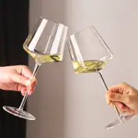 在飛比找蝦皮商城精選優惠-紅酒杯兩隻裝套裝 家用手工勃艮第玻璃葡萄酒杯透明波爾多高腳杯