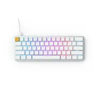 在飛比找PChome24h購物優惠-Glorious GMMK 60% 機械式鍵盤 白色 茶軸 
