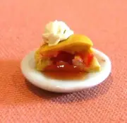 Dollhouse Miniature Apple Pie A La Mode