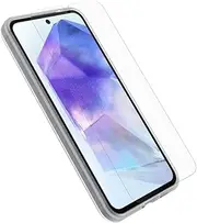 [Otterbox] React Case with Screen Protector Samsung Galaxy A55 5G Clear - (78-81410), Drop+Military Standard Case,Drop+Protection Screen Protector