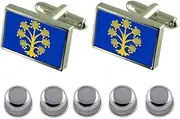 [Select Gifts] Shirt Dress Studs Appleby City England Flag Cufflinks