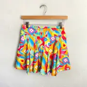Kenny Flowers Skort Women Size Small Caribbean Flora Parrot Bird New