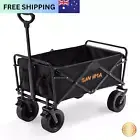 Beach Trolley Folding Wagon Cart Garden Outdoor Picnic Camping Shopping Trolley