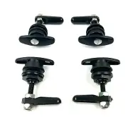 Flexiglass EDGE Canopy 4 x Side Lift Up Window Locks 30-32mm Glass Hole Hard Top