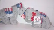VTG 1984 Applause Plush Political Election Convention Stuffed Animals. GOP. DEM