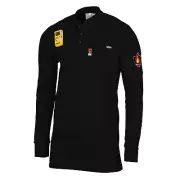 NEW Proactive FR Flame Resistant Henley Shirt SHIPS TODAY (3X-LARGE) -BLACK