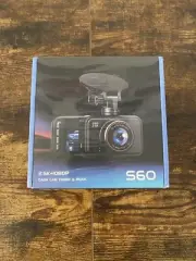 Dash Cam Front and Rear, 2.5K+1080P Dual Dash Camera for Cars, S60 Mini Car