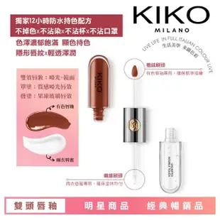 【KIKO MILANO】恆彩雙頭唇釉104血紅6ml(唇釉/唇膏/唇彩/唇蜜/潤唇膏/護唇膏/眼唇卸妝/BB霜/妝前乳)